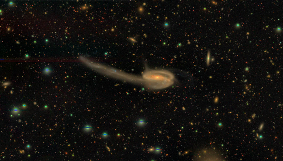 Figure 3: Interation between galaxies
