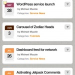 WPtouch Pro with calendar images