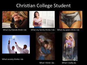 Christian College Student meme
