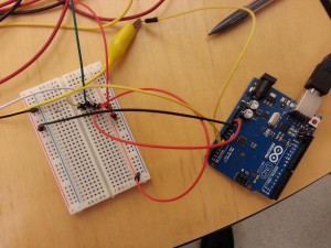 Arduino and breadboard