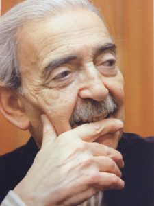Portrait of Argentine poet, translator, journalist, and human rights activist Juan Gelman (1930-2014) from the Juan Gelman Papers (C1511).