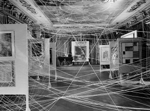 "John Schiff, Installation view of the First Papers of Surrealism exhibition, New York, 1942." in Filipovic, 2003. 