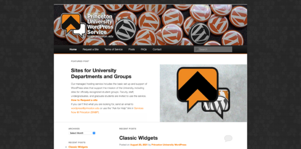 blogs.princeton.edu appearance from 2011-2023